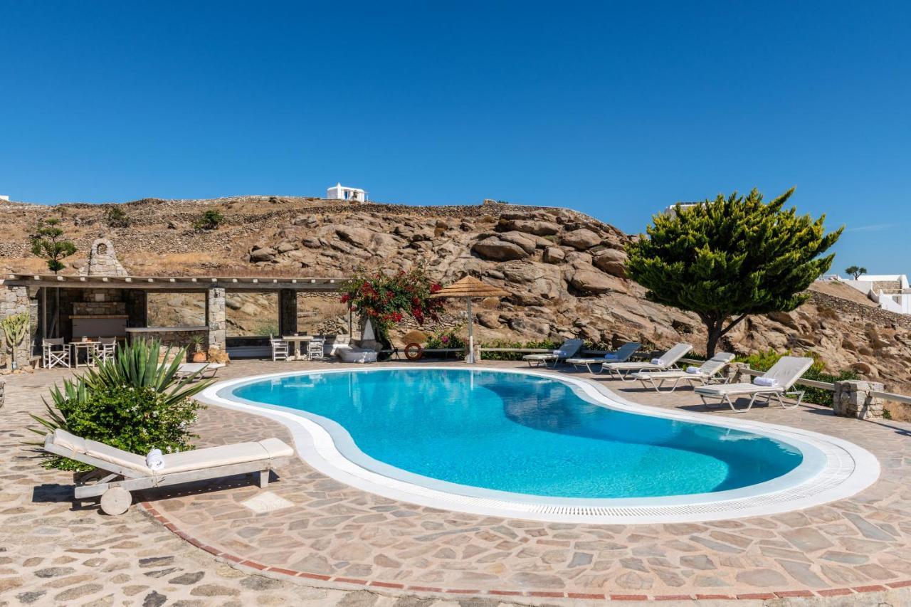 Yalos Mykonos Ornos Pouli Private Apartments W Shared Swimming Pool Mykonos Town Zewnętrze zdjęcie