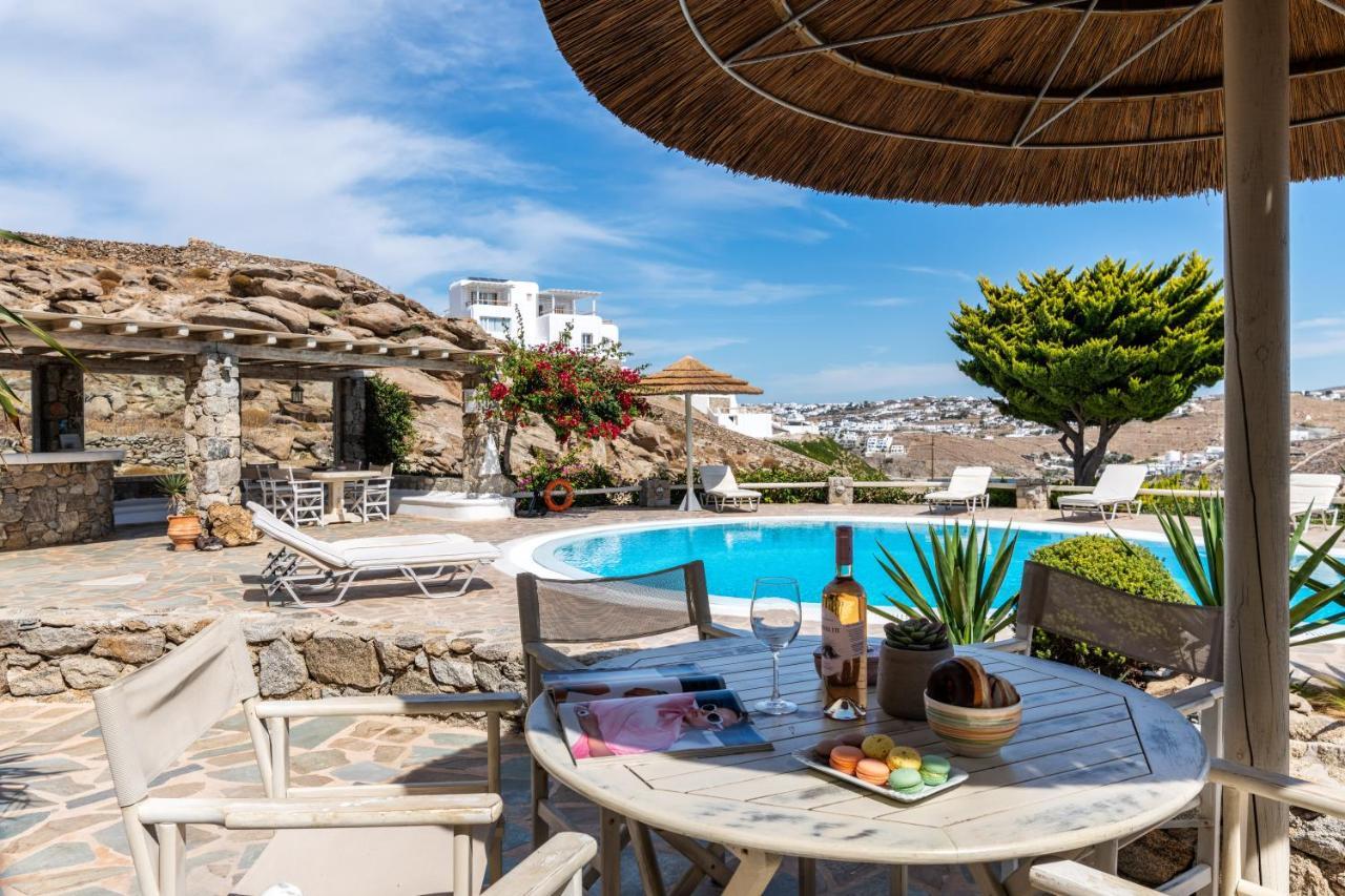 Yalos Mykonos Ornos Pouli Private Apartments W Shared Swimming Pool Mykonos Town Zewnętrze zdjęcie