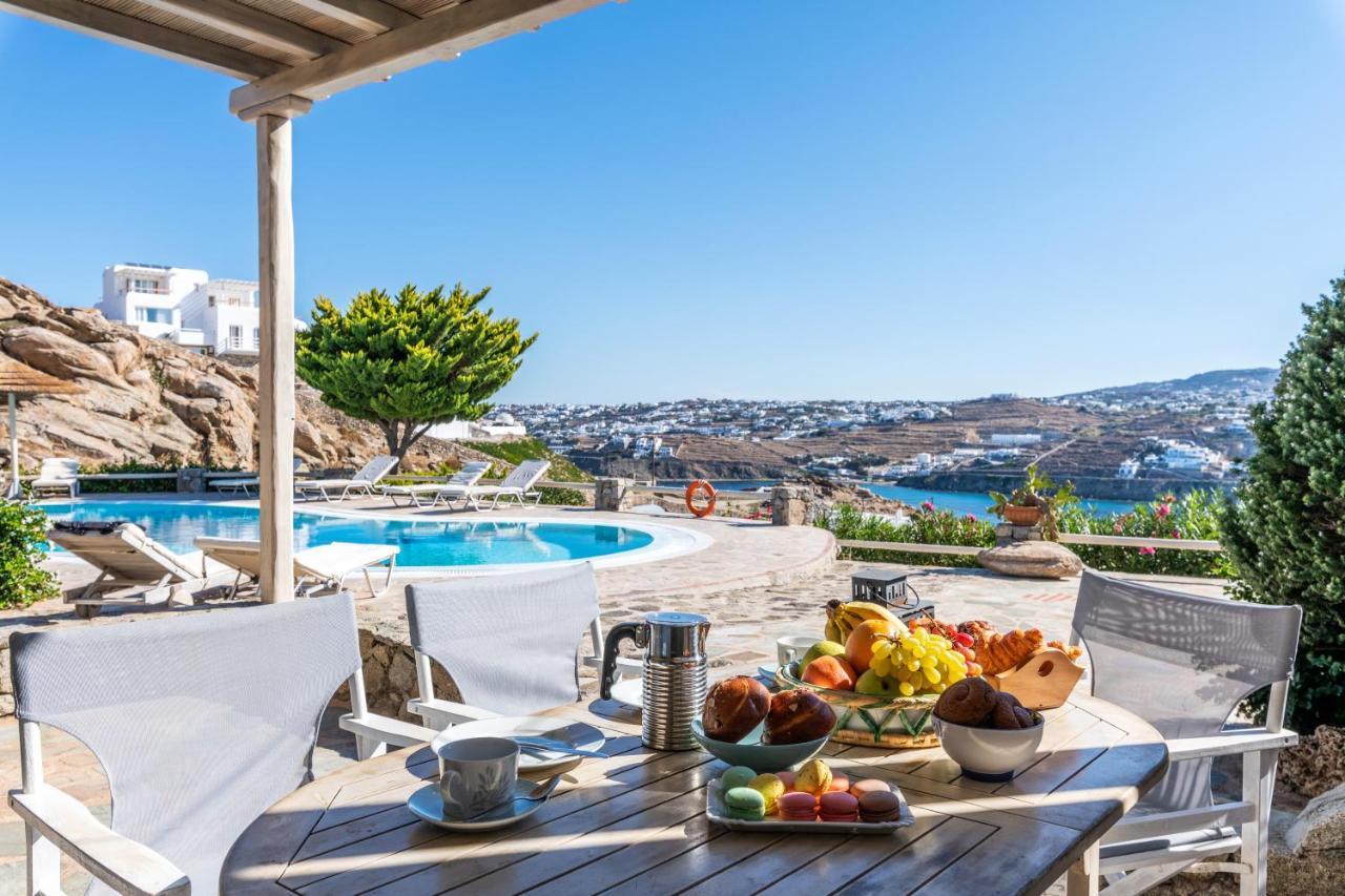 Yalos Mykonos Ornos Pouli Private Apartments W Shared Swimming Pool Mykonos Town Zewnętrze zdjęcie