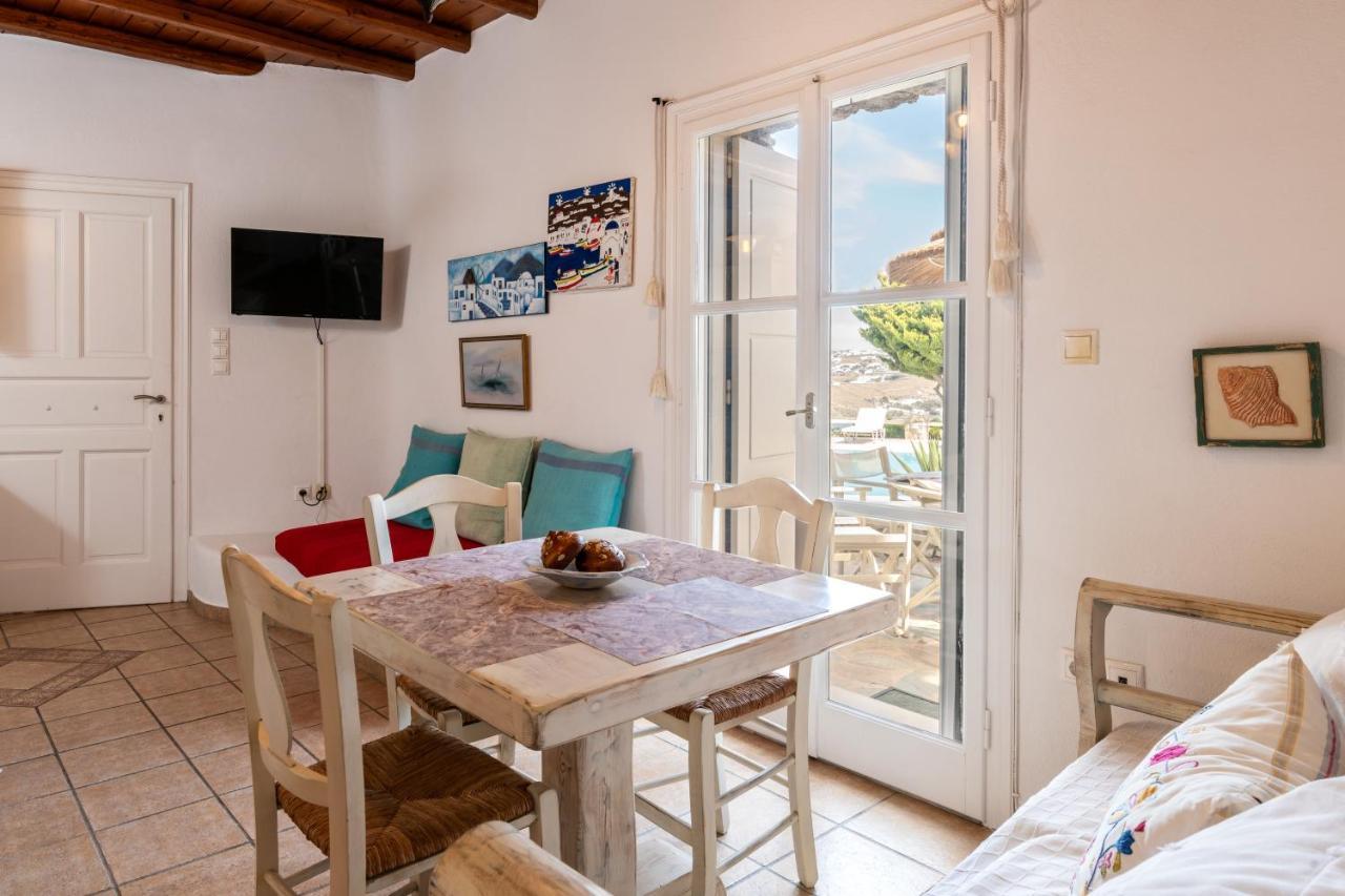 Yalos Mykonos Ornos Pouli Private Apartments W Shared Swimming Pool Mykonos Town Zewnętrze zdjęcie