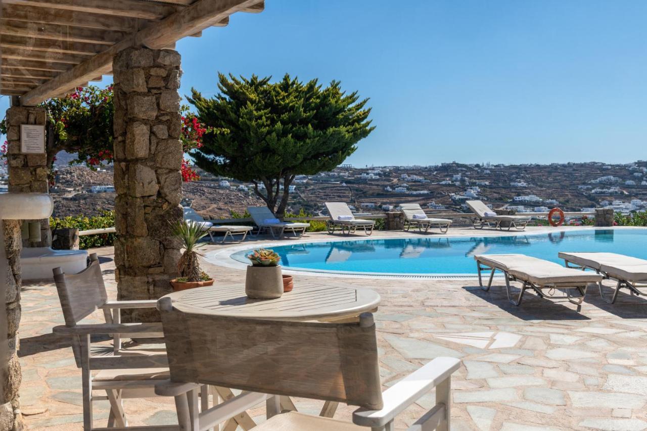 Yalos Mykonos Ornos Pouli Private Apartments W Shared Swimming Pool Mykonos Town Zewnętrze zdjęcie