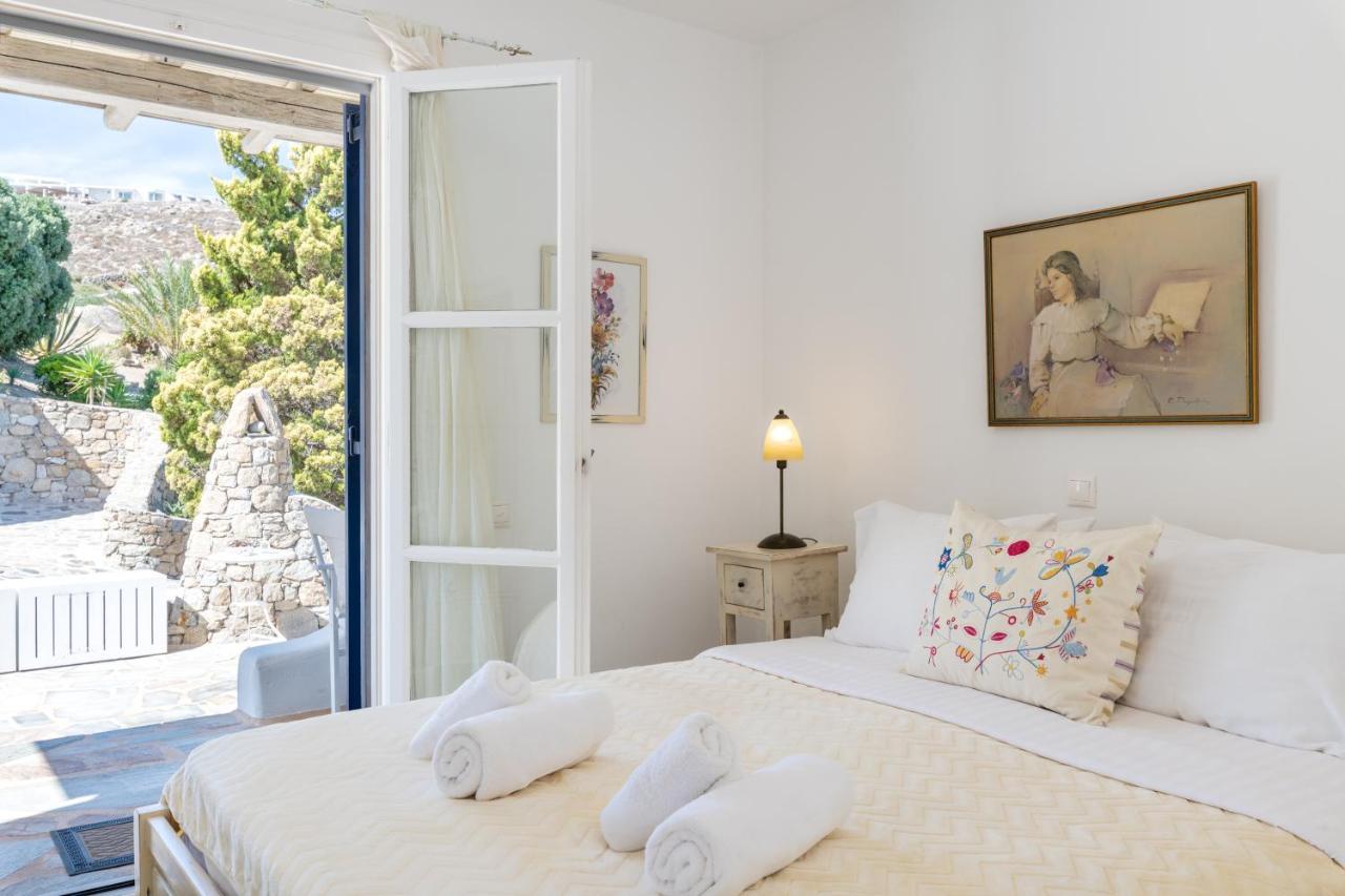 Yalos Mykonos Ornos Pouli Private Apartments W Shared Swimming Pool Mykonos Town Zewnętrze zdjęcie