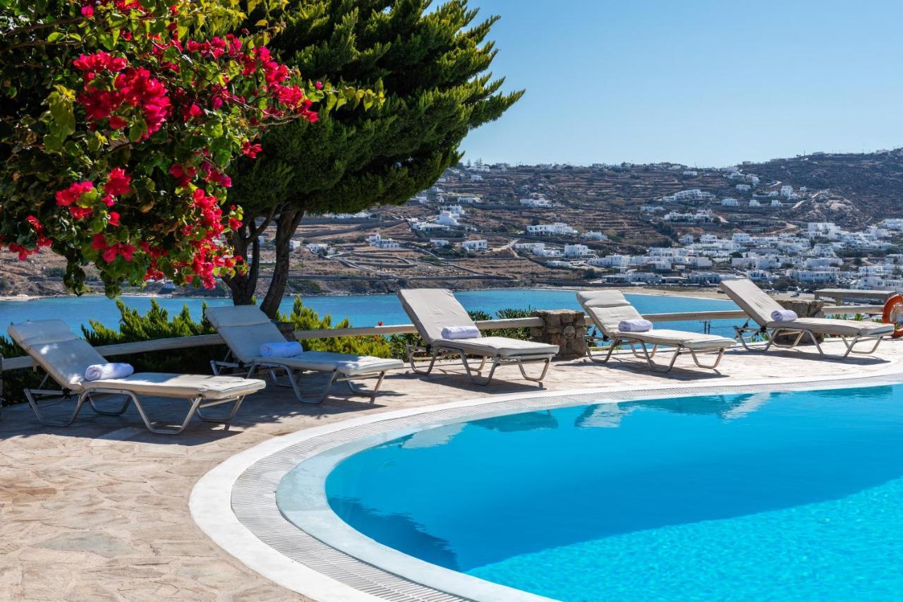Yalos Mykonos Ornos Pouli Private Apartments W Shared Swimming Pool Mykonos Town Zewnętrze zdjęcie