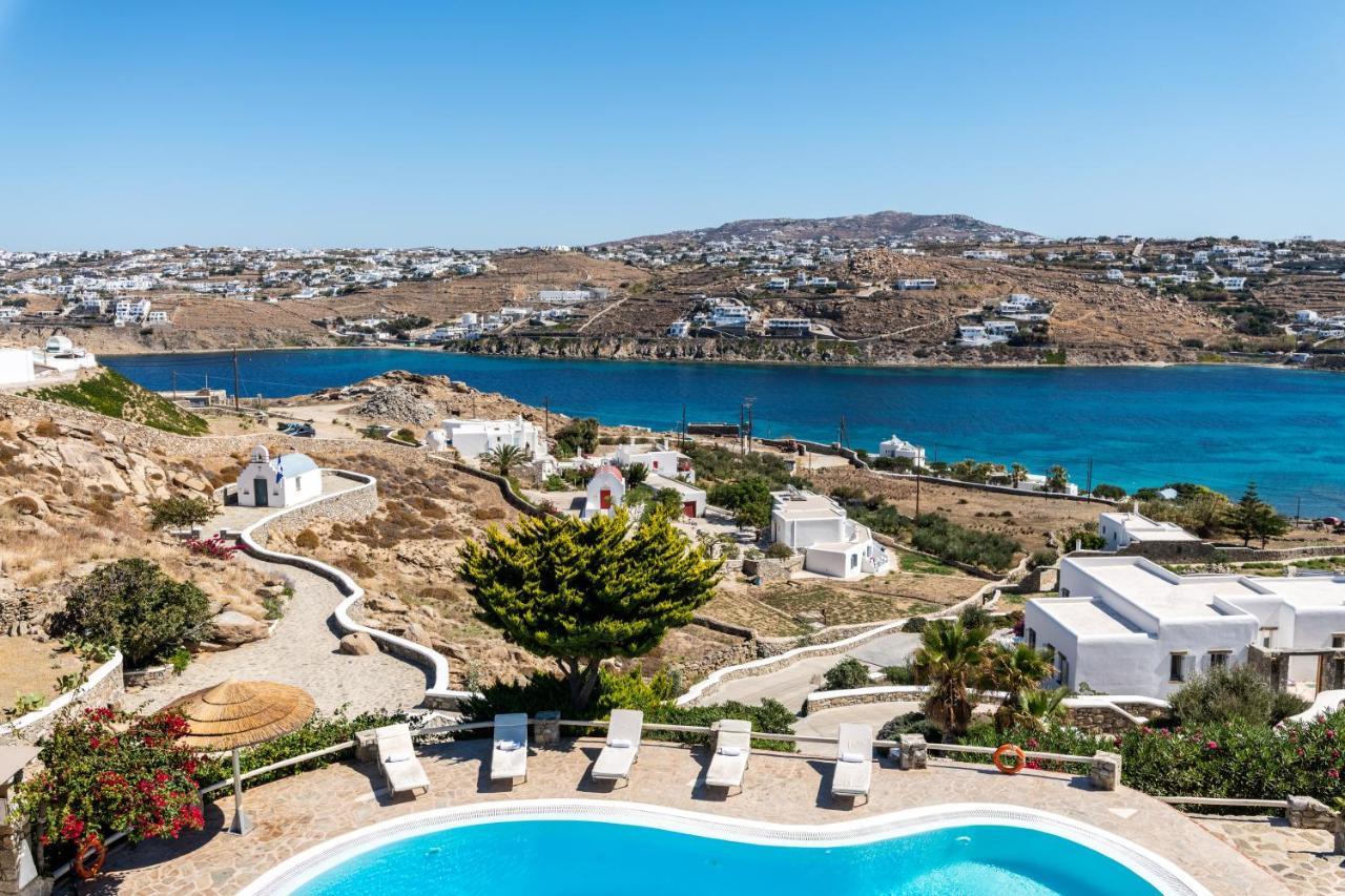Yalos Mykonos Ornos Pouli Private Apartments W Shared Swimming Pool Mykonos Town Zewnętrze zdjęcie